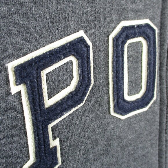 Polo Ralph Lauren Sweater Boys Large Gray Spell Out Full Zip Hoodie Outdoors - Picture 3 of 15